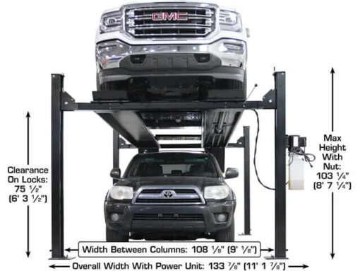 Atlas Apex 9 ALI Certified 9,000 lb 4-Post Lift
