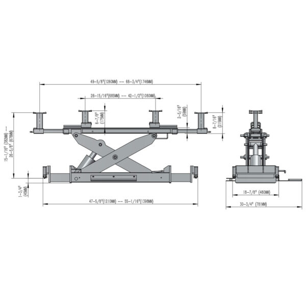 Stratus Rolling Bridge Jack SAE-BJ135